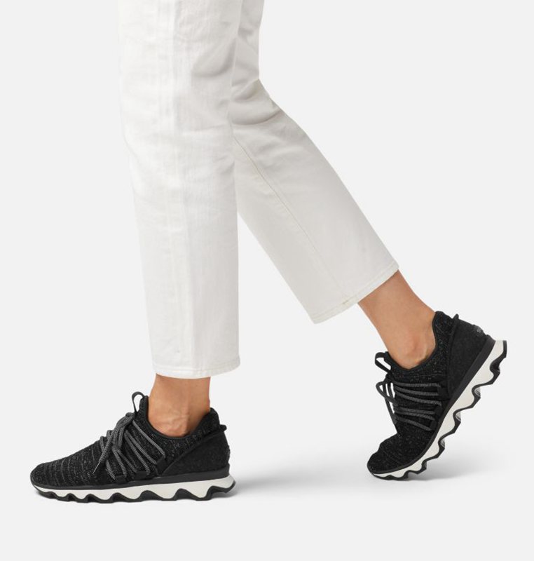 Womens Sneakers Black - Sorel Kinetic™ Lace Low - 804-GNMVFU